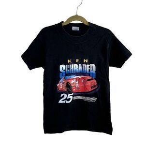 Vintage 1995 NASCAR Ken Schrader #25 Racing T-Shirt Youth Size 6-8 USA Made‎ SS